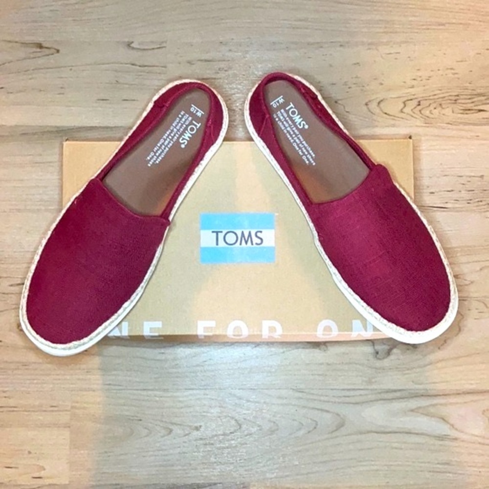 TOMS Sunset Canvas Slip-On in Henna Heritage Red
